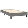 Maison Exclusive - Sommier à lattes de lit avec matelas Gris foncé 100x200cm Tissu