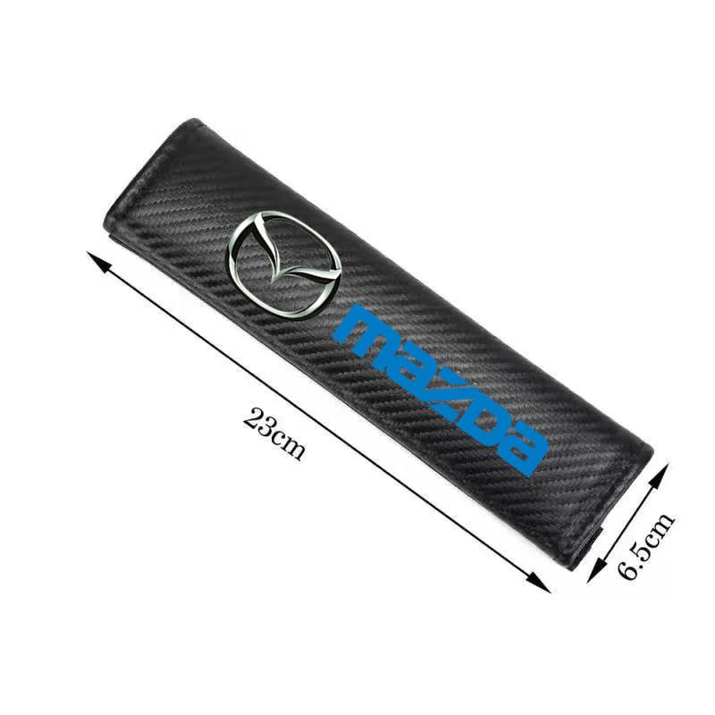 Car Seat Belt Covers Shoulder Pad Seat Belt Cushion for Mazda M3 M6 MP Skyactiv Axela Atenza Biante BT-50 CX-30 Accessories