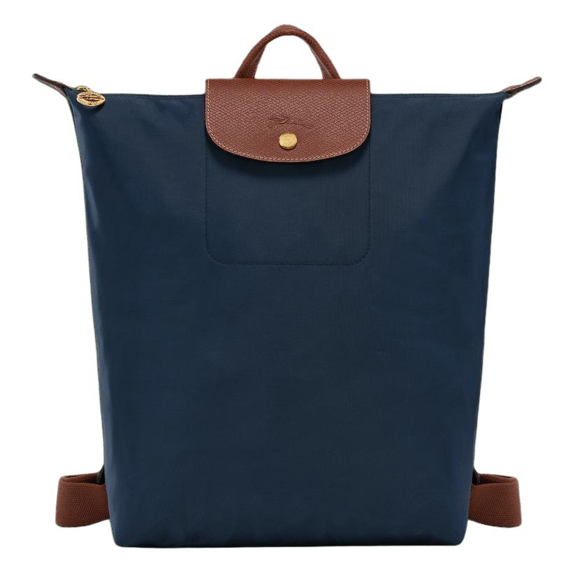 

Longchamp Le Pliage Original Textured Logo Adjustable Wide Shoulder Strap Recycled Polyamide Fiber Tote Backpack Women Backpack Navy-Blue 10284089P68 Shopping Bag Set(Basic Set+Shopping Bag)