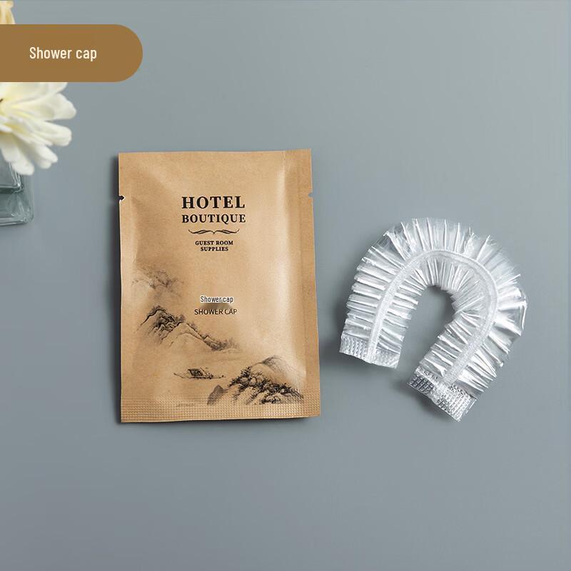 Allies Disposable Hotel Amenities: Rubber Shower Caps (10 Count)