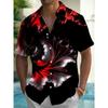 Nuova Camicia da Uomo Hawaii Primavera/Estate Moda Tempo Libero Passeggiata in Città Turista Spiaggia Stampata Completamente Aperta Manica Corta Bottoni, Spedizione Rapida