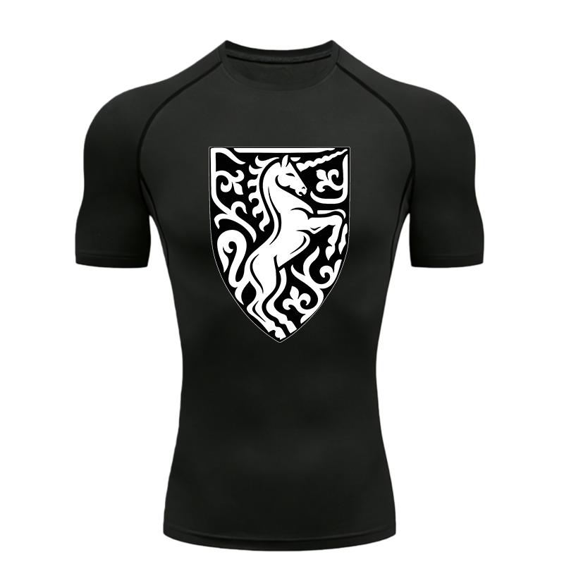 Camiseta Deportiva para Hombre con Estampado de Calaveras Entrenamiento Fitness Compresión Camiseta de Entrenamiento Camisetas Atléticas Camisetas de Gimnasio Running