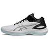 ASICS GELBURST 28 Versatile Cushioning Slip Resistant Abrasion Resistant Mid top Basketball Shoes Unisex White Silver 1063A116-100
