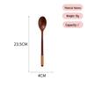 Long-Handled Wooden Spoon Set: Coffee, Honey, Milk Tea Stirrer & Soup Ladle