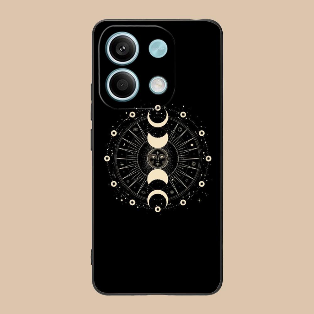 Sun Moon Mobile Cell Phone Case for POCO M7 M6 M5 M4 M3 X7 X6 X5 X4 X3 Pro GT 5G Colorful Printing Cover Cover Cellphones Pretty