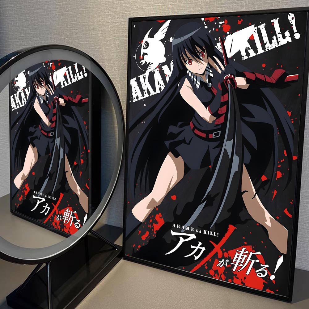 Japanese Anime Akame Ga KILL Poster Prints Art Nordic Aesthetic Canvas Painting  for Living Room Bar Gaming Room Home Decoration