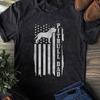 Pitbull Dad T-Shirt: Vintage American Flag Patriotic Dog Lover Gift