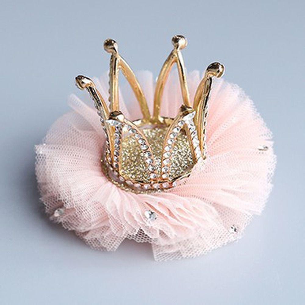 Fashion Cute Zinc Zinc Alloy Gauze Pearl Headdress Rhinestone Girl Hairpin Hair Accessory Headwear Hair Clip