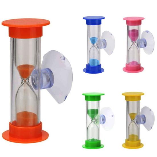Sanduhr-Sanduhr für Kinder, Zahnbürsten-Timer, 2 Minuten, effizientes Zeitmanagement, Sanduhr mit Saugnapf für Zuhause