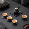 Japanese Light Luxury Kung Fu Tea Set: Elegant Teapot & Tea Cups for Elder Gifts & Souvenirs