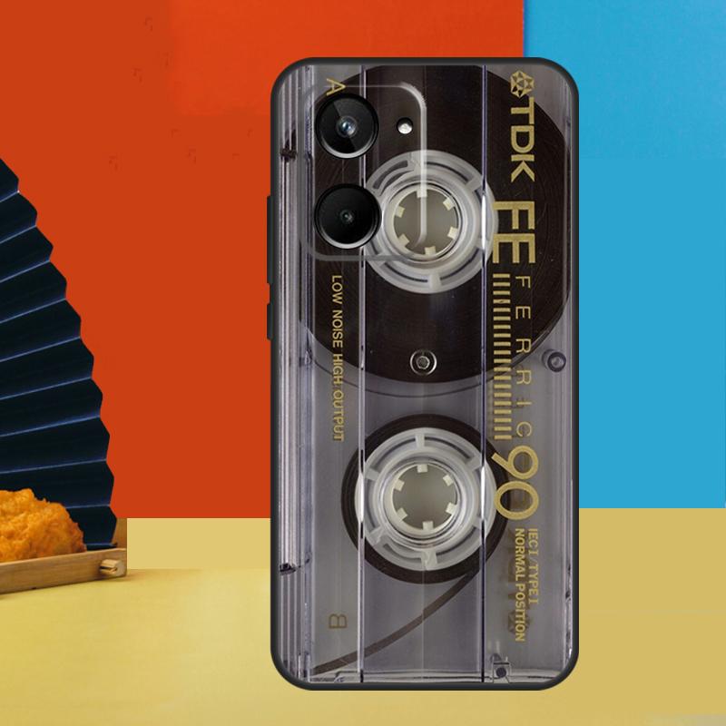 Vintage Cassette tape retro style For Realme GT7 Pro GT6 10 11 12 13 14 15 Pro Plus C55 C67 C63 C61 C53 C31 C65 C71 C75 Case