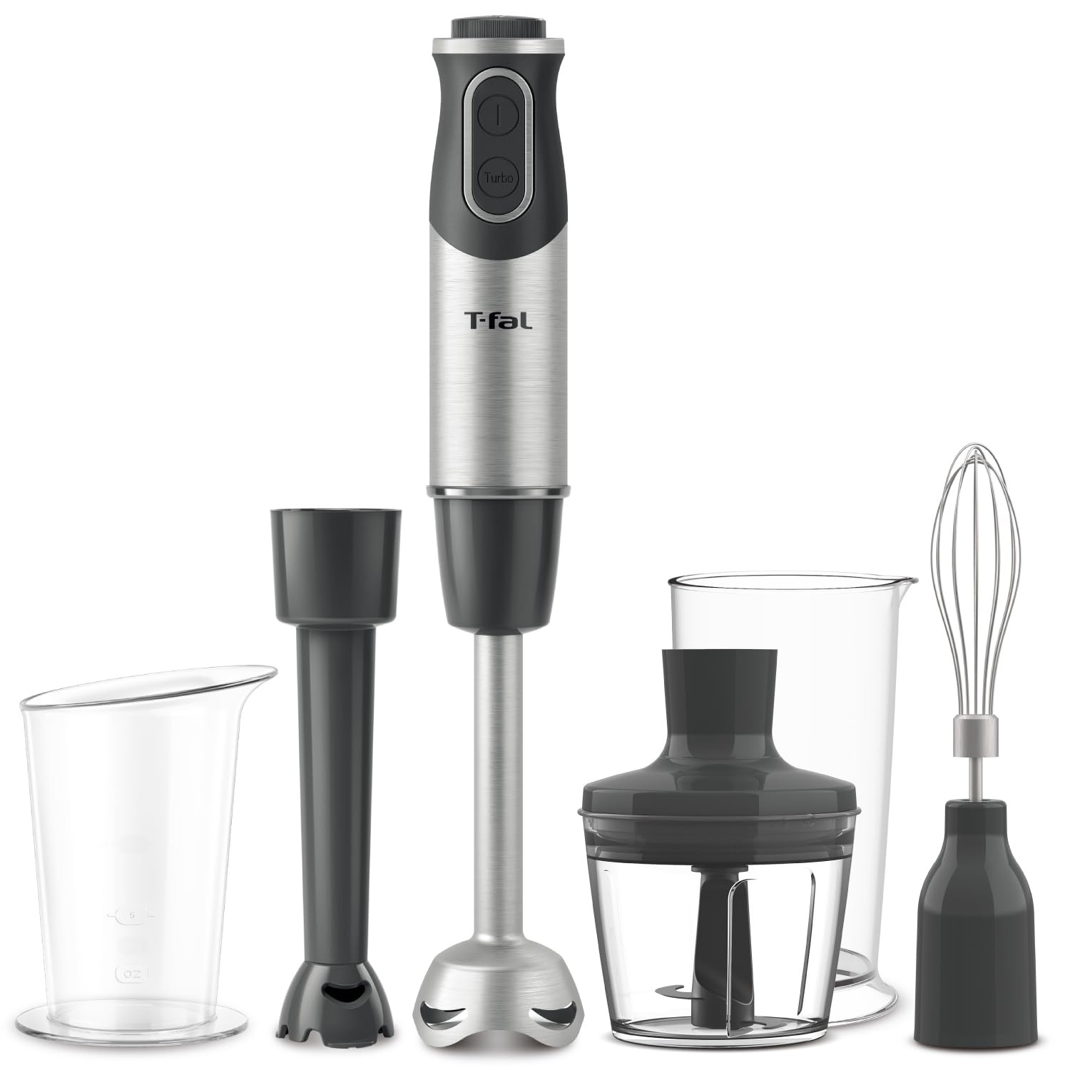 

Tefal Hand Blender Mixer Electric Whisk Baby Food Making 6 in 1 Whisk Blender Baby Recipe Book Included HB65H8JPA Crushing, Mixing, Cutting, Chopping,