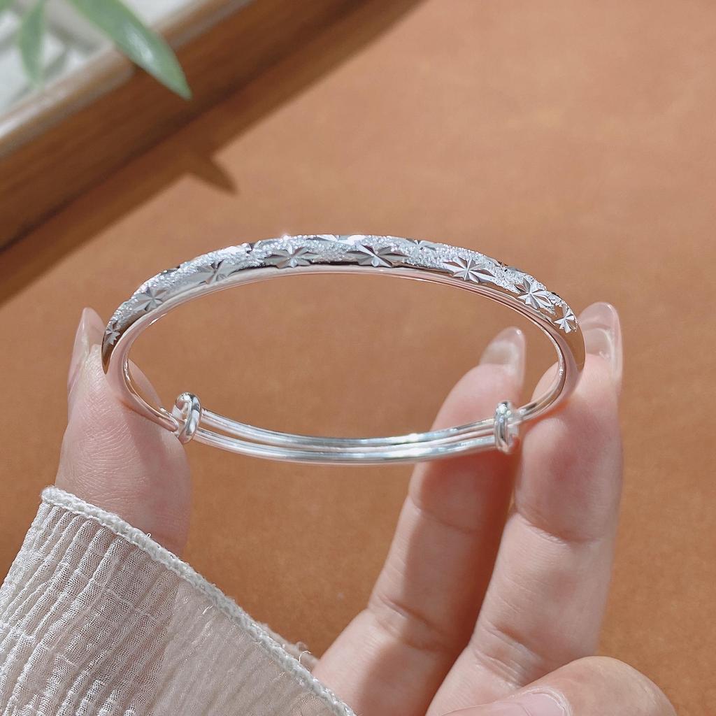 Starry Night Sterling Silver 999 Bracelet - Perfect Valentine's or Birthday Gift for Girlfriend
