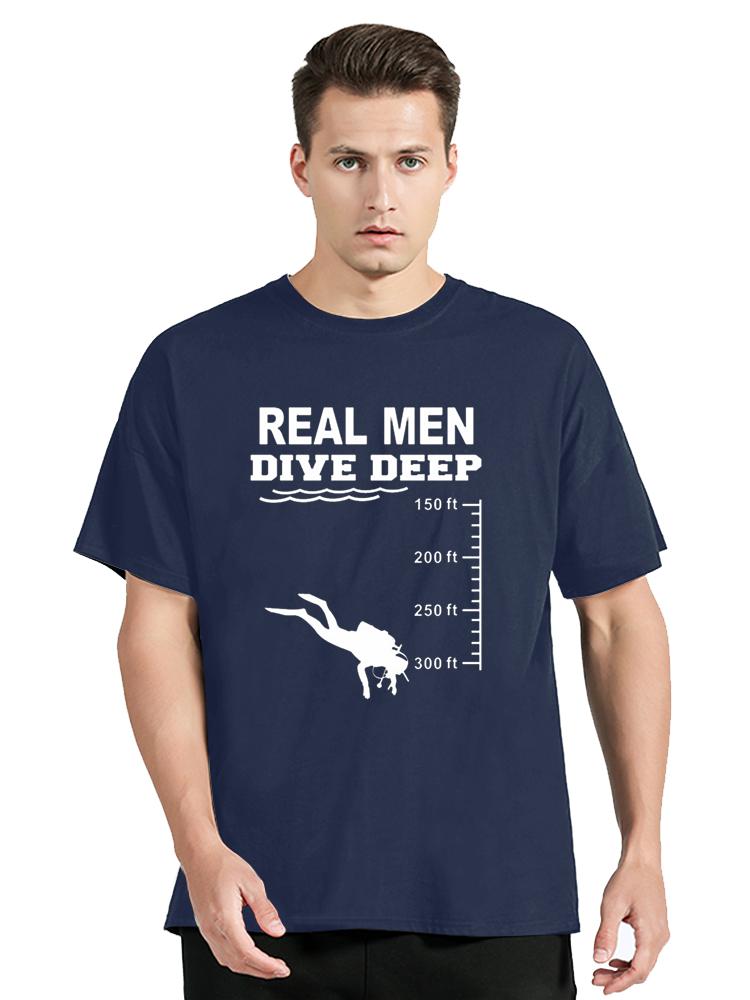 Scuba Dive T-Shirt Summer Fashion Casual Graphic Cotton T Shirt Clothing Oversized Unisex Fitness tshirt Tops Tees