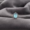 Blue Cat's Eye Gemstone Ring, 925 Sterling Silver Ring Jewelry, Handmade Jewelry Ring, Balancing Jewelry Gift For Women