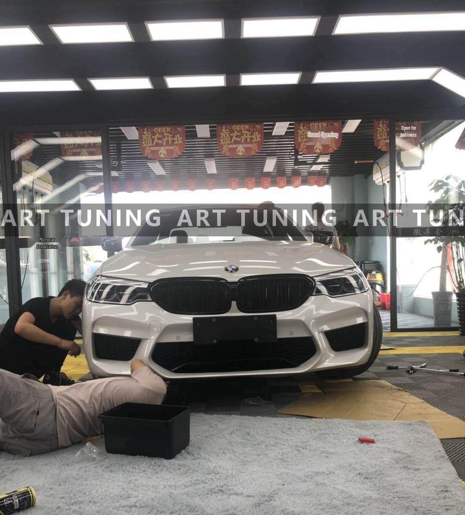 BMW 5 Series G30/G38 M5 Style Front & Rear Bumper Kit with Fender, Side Skirt, and Hood.