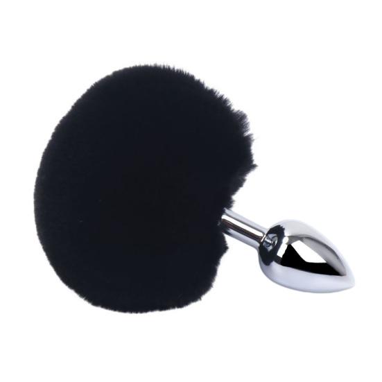 Metal Anal Plugs with Faux Fur Stainless Steel Butt Plugs for Prostate/G-Spot Stimulation Weighted Ergonomic Design Body-Safe Discreet Adult Toy