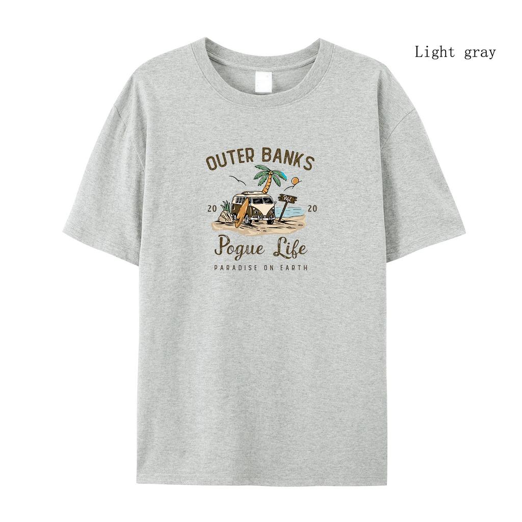 Women's Summer Short Sleeved T-shirt Outer Banks T-shirt  Pogue Life T-shirt  Women Short Sleeved T-shirt Tops