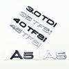 2026 Black Silver Letters 2.0TDI 3.0TDI 40TDI 35TFSI 40TFSI 45TFSI Emblem for Audi A5 S5 Car Fender Trunk Rear Logo Sticker