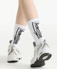 CREAM SODA LAB Cream Soda Lettering Socks White