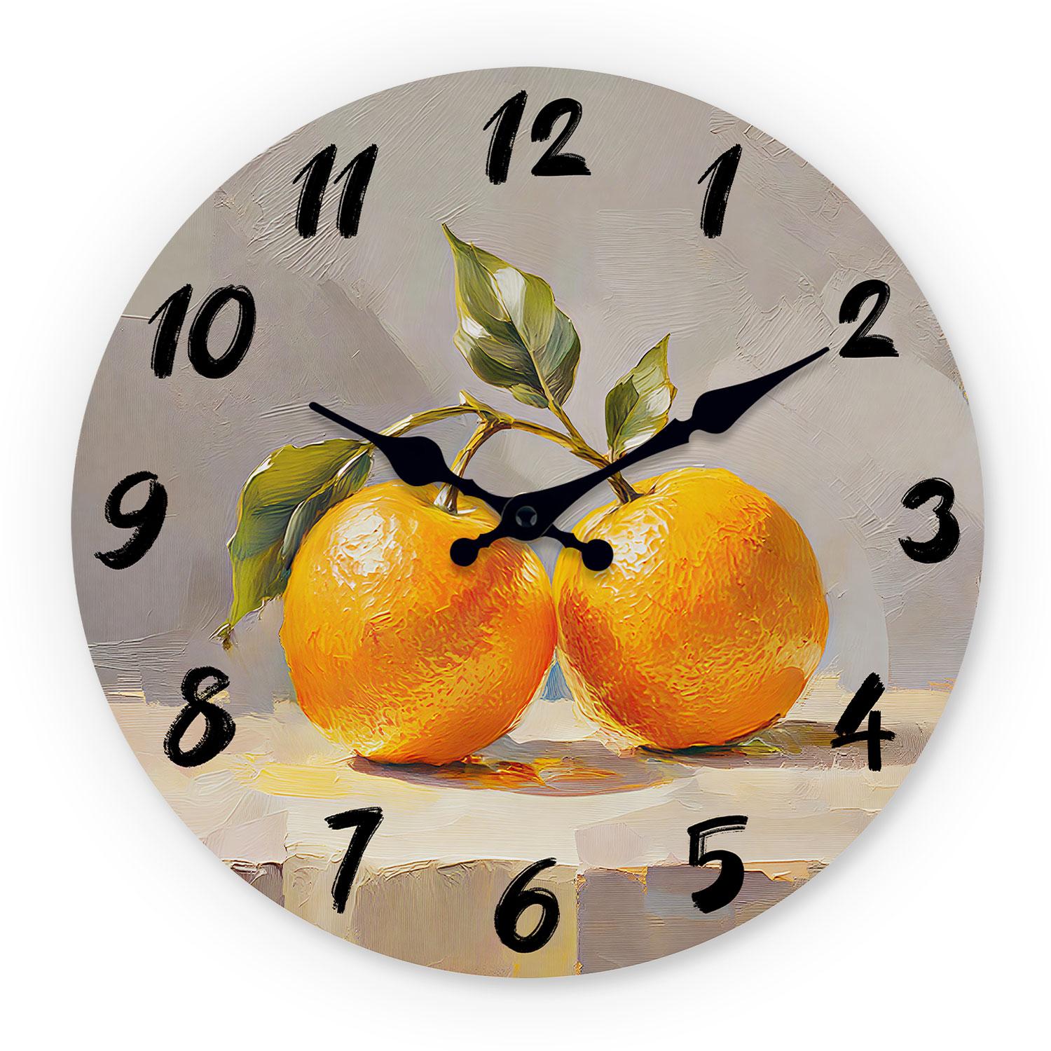 High-Quality Oil High-Quality Painting High-Quality Style High-Quality Wooden High-Quality Wall High-Quality Clock High-Quality With High-Quality (as the picture,10Inch)