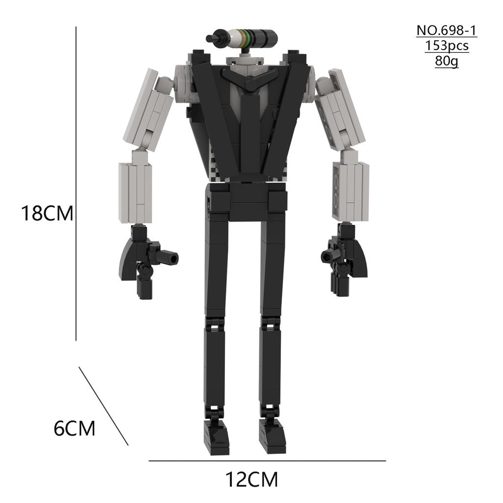 MOC Skibidi Toilet Man Klocki Model Titan Speakerman VS Pencilmen Klocki Zabawki dla Dzieci Boże Narodzenie