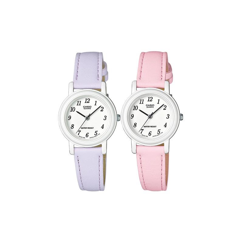 

Casio watch series - round disc fashionable elegant simple macaron waterproof retro pointer quartz movement Japanese and LQ-139L-6BJH&LQ-139L-4B1JH білий