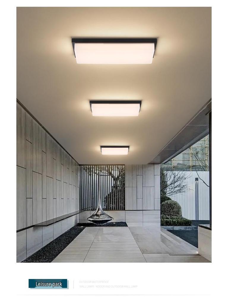 Super Bright Insect-Proof Outdoor Ceiling Light for Greenhouse, Balcony, Corridor, Eaves, Gazebo, Terrace, Foyer
