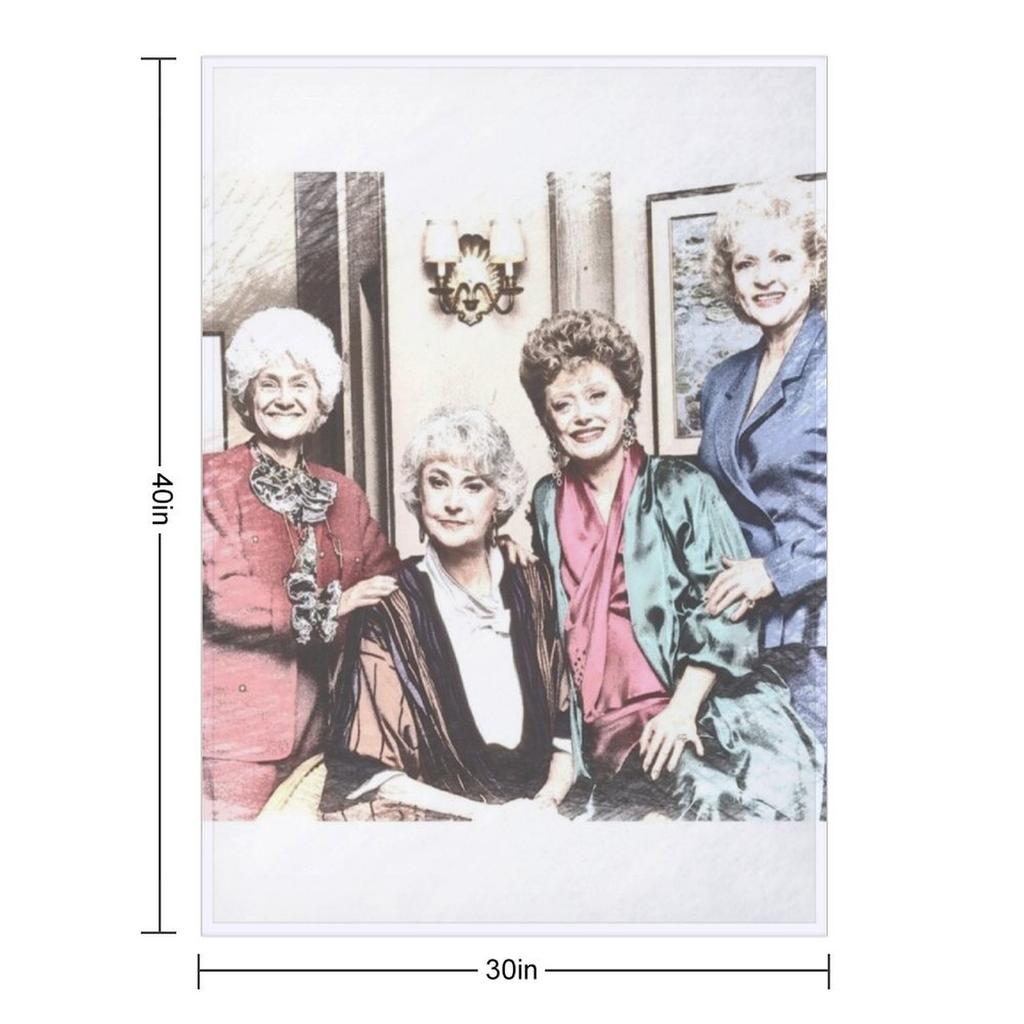 The Golden Girls 80s Vintage Throw Blanket Personalized Gift Blankets For Baby Weighted For Sofa Thin Blankets