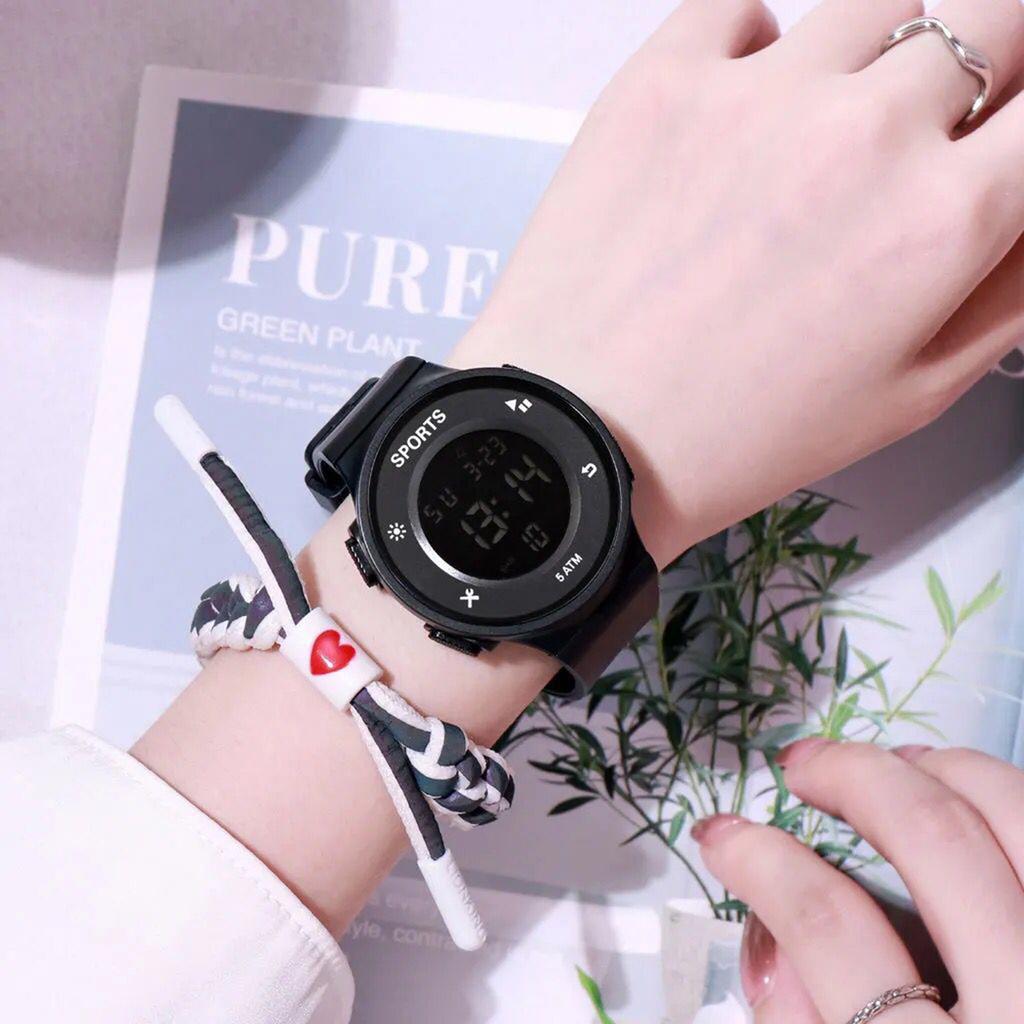 Waterproof Sports Wristwatch Unisex LED Calendar Watches Alarm Clock for Outdoor Exercise