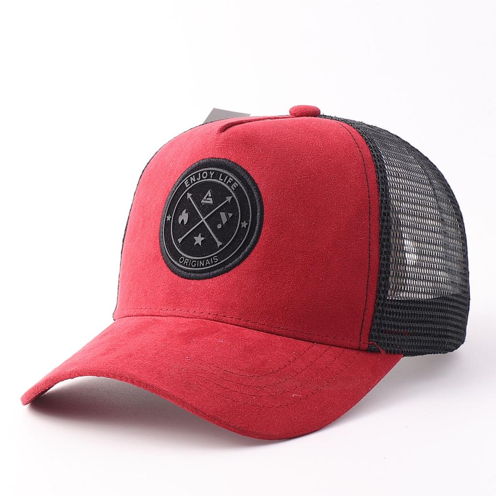 Hot Sale Baseball Cap Mesh Eyelid Label Cap Outdoor Sports Sunscreen Sunshade Hard Top Truck Driver Hat Men