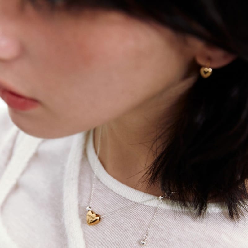 moi moi Love mini drop necklace (2 colors)