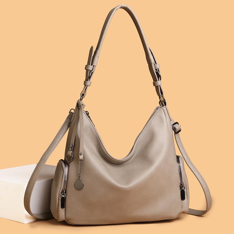 Fashionable Faux Leather Shoulder Bag,women's Large Capacity Handbag,retro Shoulder Bag,multi Pocket Crossbody Bag Suitable for Daily Use and Shopping