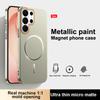 Matte Metallic Paint Wireless Charging Magnetic For Magsafe Case For Samsung Galaxy S25 S24 FE S23 S22 Ultra Plus A55 A56 Cover