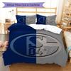 Set Copripiumino Trapuntato con Logo Schalke Federa Decorazione per la Casa Regalo di Compleanno (1 * copripiumino + 2 * federa, senza nucleo)