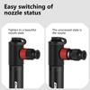 Portable Bike Tire Inflator Double Valves Portable Small CO2 Cycle Tire Pump Fast Inflator Space Saving Frame Mount