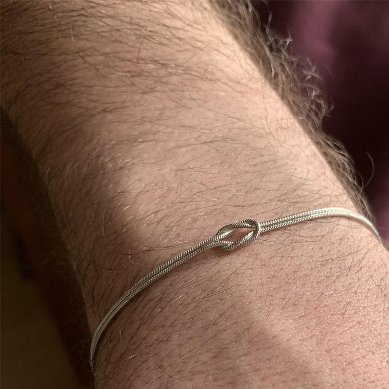 Stainless Steel Snake Cuban Chain Double Layer Bracelets for Men Punk Waterproof Hand Chain Non Fading Hand Jewelry Gifts