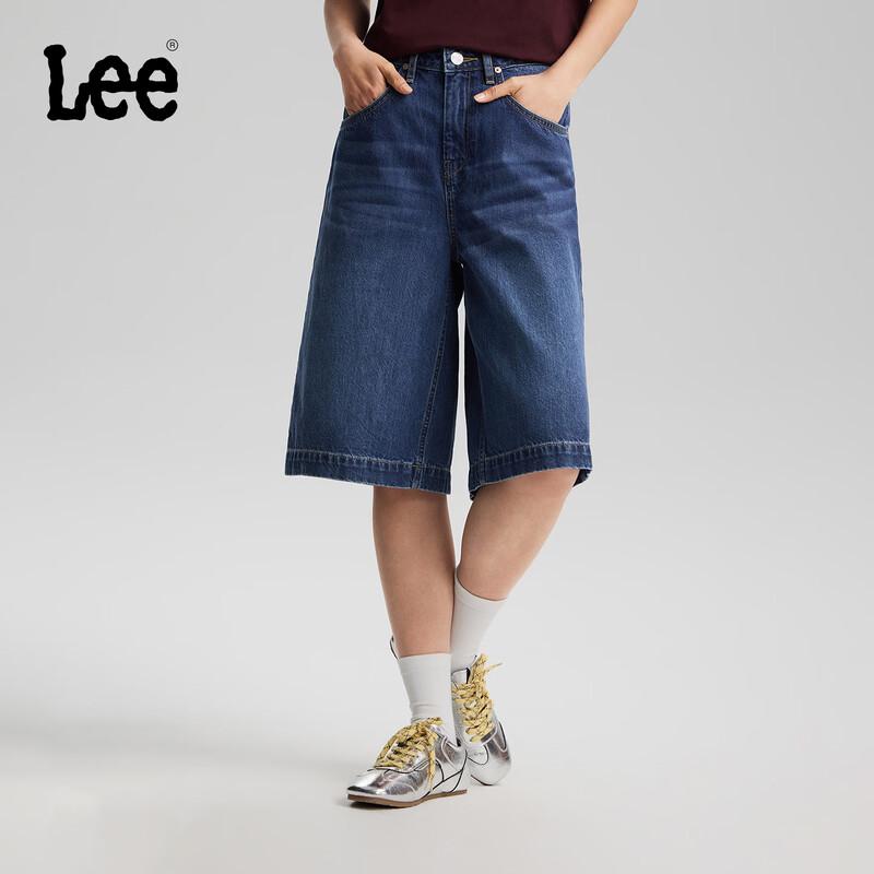 Lee Women s Loose Straight Fit Denim Shorts 25