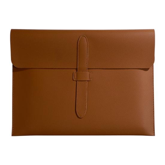 Faux Leather Document Bag Large Capacity Lightweight Waterproof Document Organizer Business Students Portable File Holder with Secure Closure