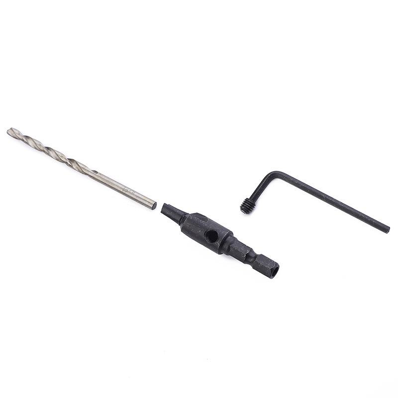 Hexagonal Countersink & Tapered Drill Bit Set for Woodworking