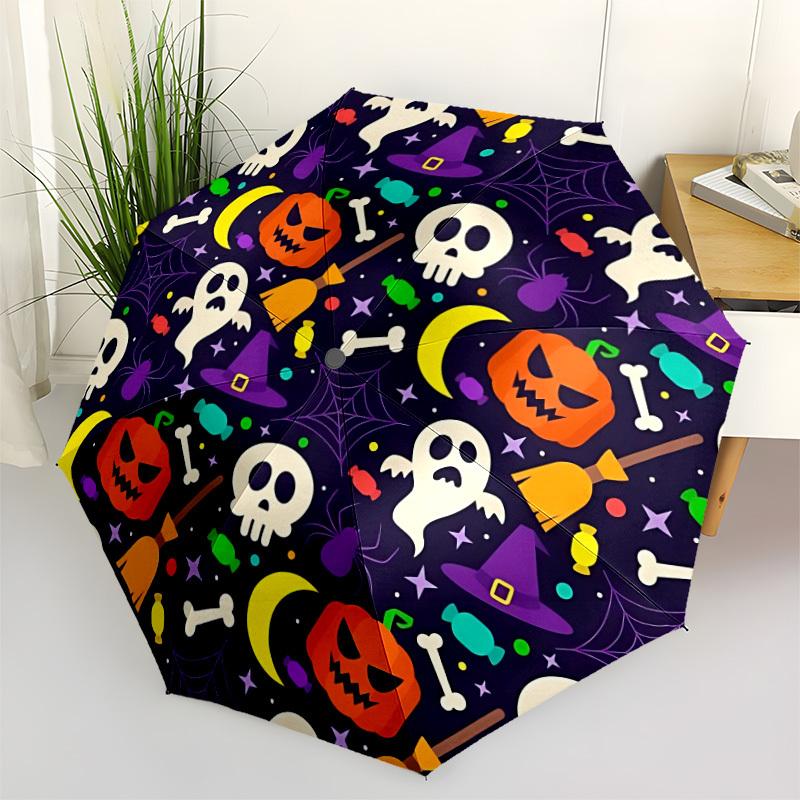 1pc Halloween Decorations Umbrella - Portable Home Essential, Durable Iron Frame with Rod Structure, Fashion Lovers yy250910125