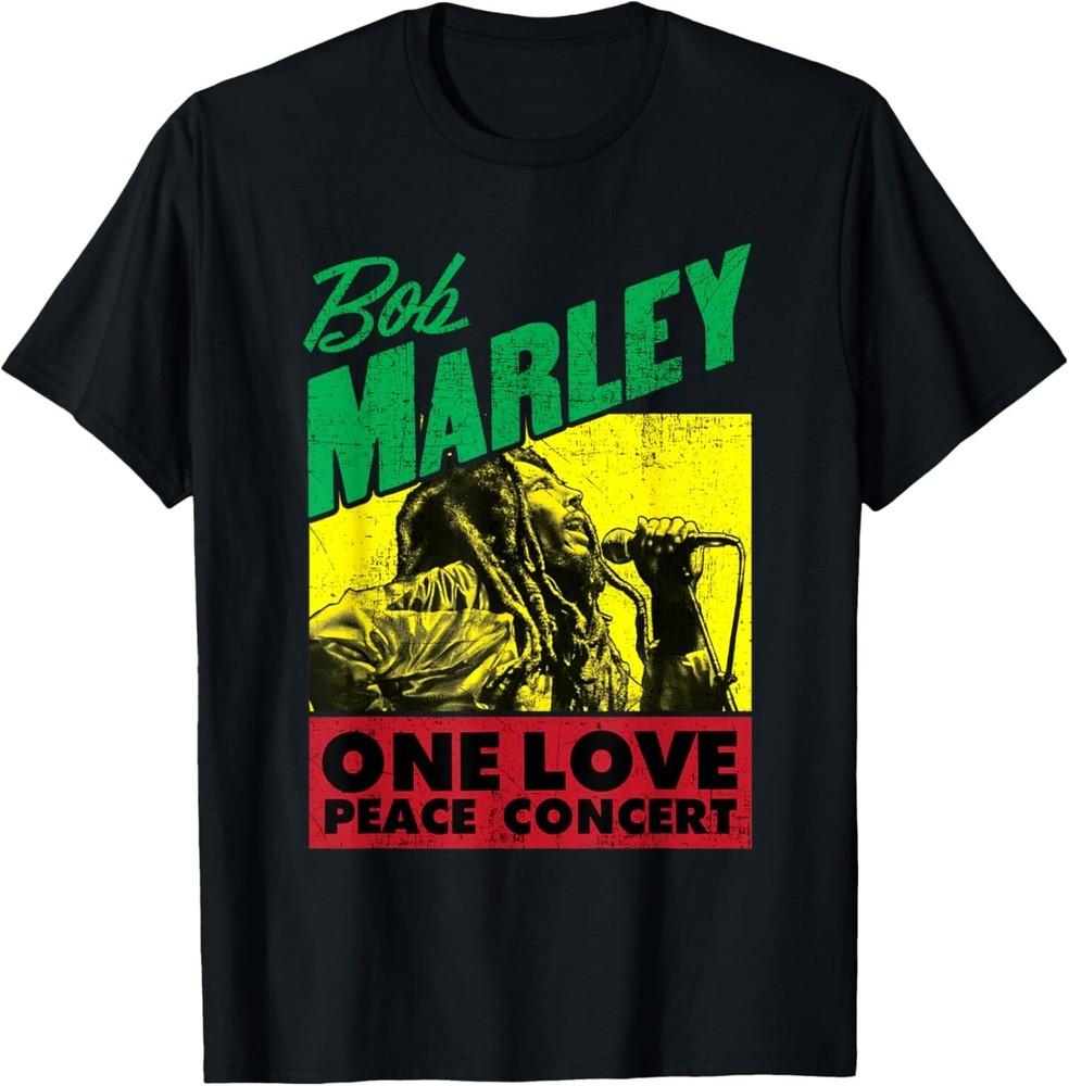 

Official Bob Marley One Love Peace Concert T-Shirt 4XL