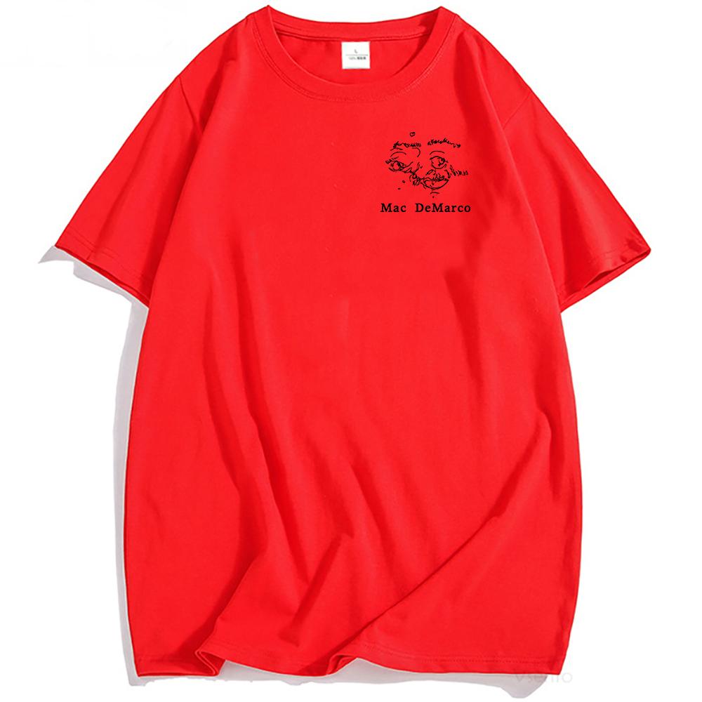 One Wayne G T-Shirt Mac DeMarco Gitarre Album Grafik T-Shirts Kurzarm Rundhals Herren T-Shirt Streetwear Unisex Baumwolle Weiche T-Shirts