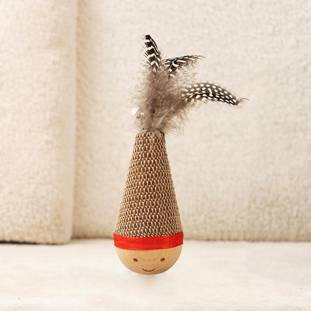 Feathers With Bells Lunatic Doll Interaction Cats Toys Relieving Boredom Pet Toys