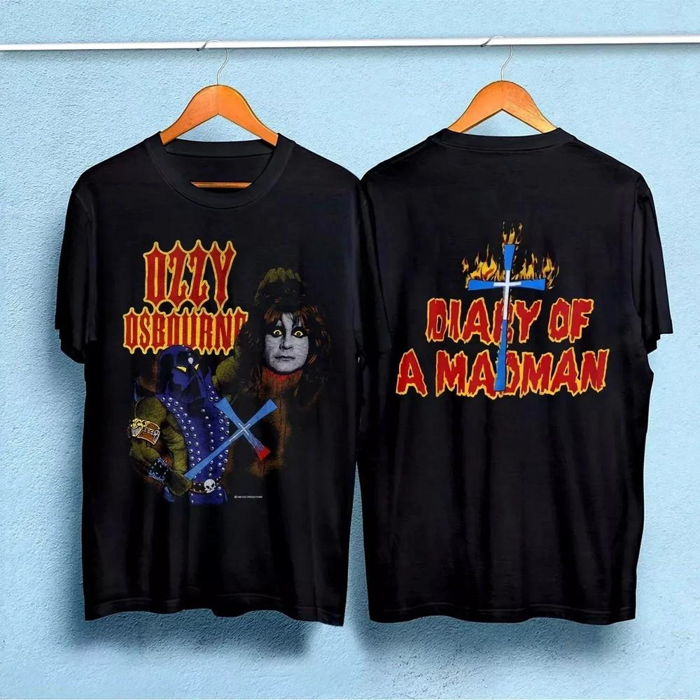 Vintage Style 1982 Ozzy Osbourne Diary Of A Madman Shirt, Ozzy T-Shirt Size S-5X Unisex T-Shirt S