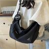 Fashion New Versatile Casual Large-capacity Canvas Bag Women's Simple Dumpling Bag High-end Trend Messenger Bag