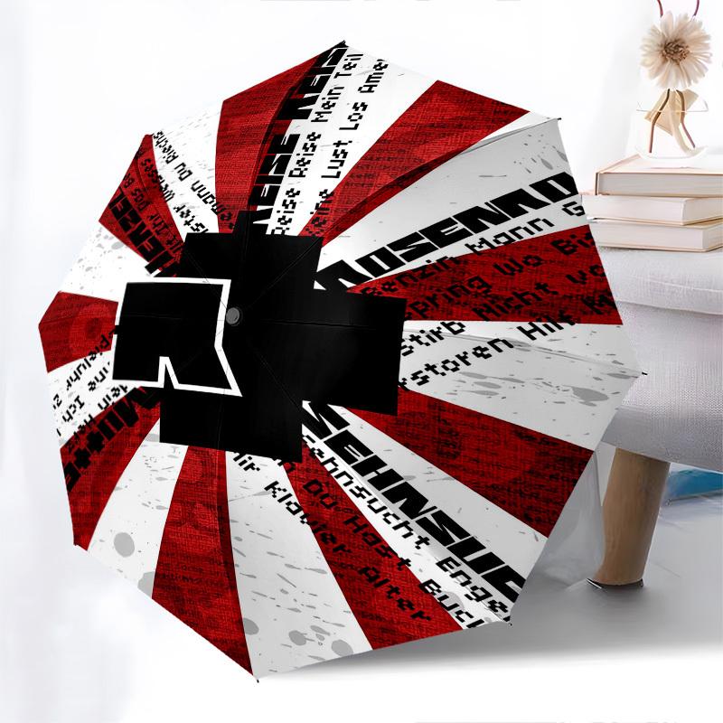 1pc Rammstein Themed High-quality Umbrella,Automatic Opening and Closing Umbrella,Multi-functional Umbrella G0811008