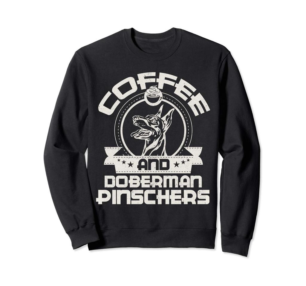 Coffee and Doberman Pinscher Coffee-Drinking Dog Owner's Lover Trainer