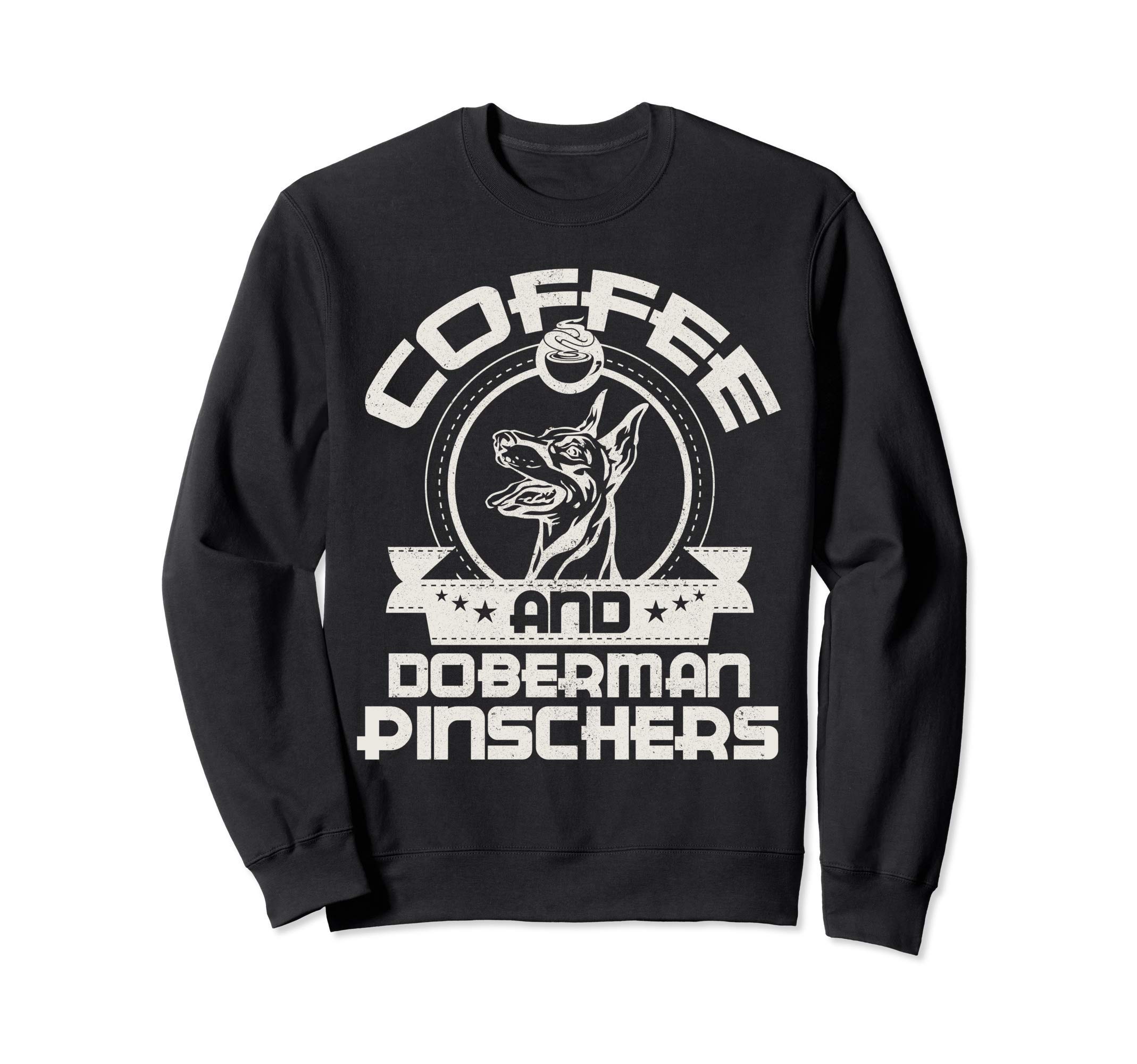 

Coffee and Doberman Pinscher Dog Owner Lover Trainer Drinking Coffee чорний
