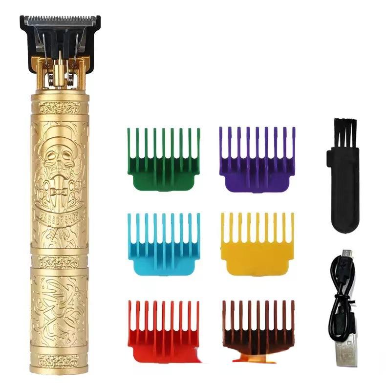 Vintage T9 Electric Cordless Hair Cutting Machine Professional Hair Barber Trimmer For Men Clipper Beard Shaver Holiday Gift